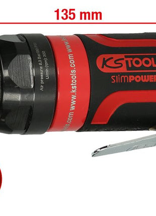 KS TOOLS 1/2" SlimPOWER Mini-Druckluft-Umschaltratsche 30Nm ( 515.5515 ) - Toolbrothers