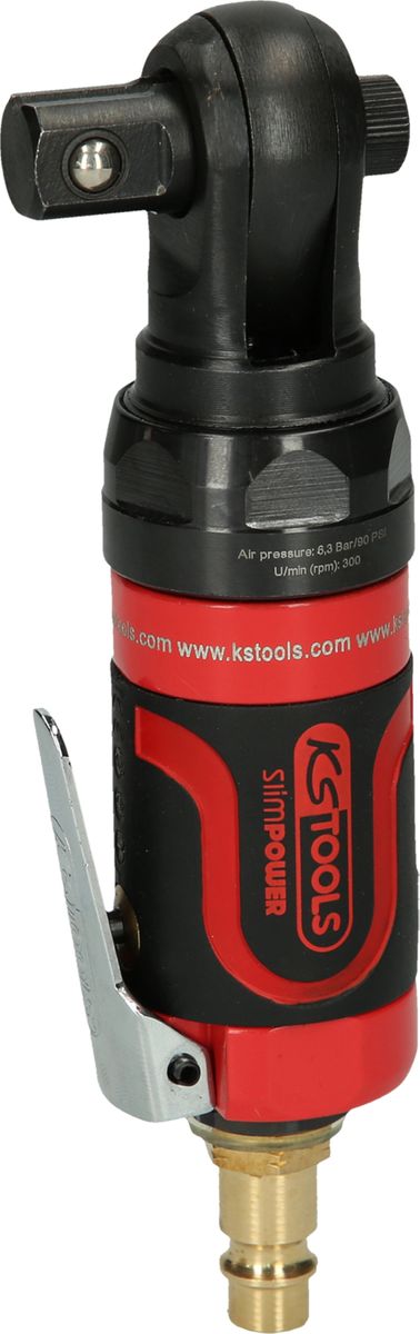 KS TOOLS 1/2" SlimPOWER Mini-Druckluft-Umschaltratsche 30Nm ( 515.5515 ) - Toolbrothers