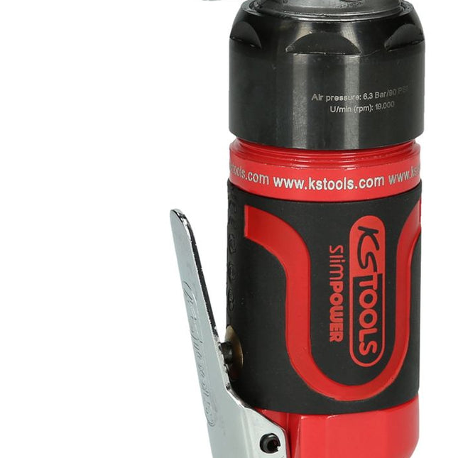 KS TOOLS SlimPOWER Mini-Druckluft-Winkelstabschleifer, 19.000 U/min ( 515.5535 ) - Toolbrothers
