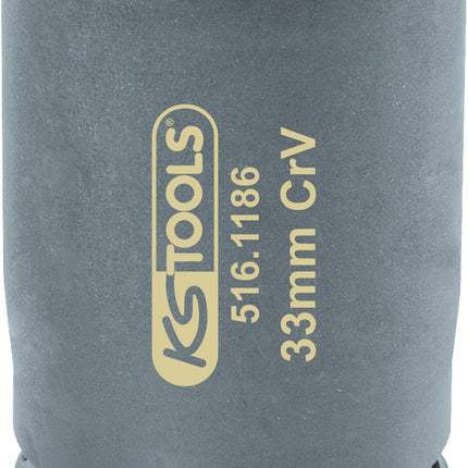 KS TOOLS 1" 6-Kant Stecknuss SW 33 mm ( 516.1186 ) - Toolbrothers