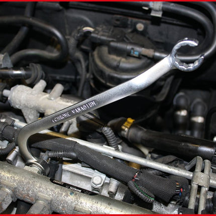 KS TOOLS Doppel-Ringschlüssel für Einspritzleitungen, 17 x 17 mm ( 517.0057 ) - Toolbrothers