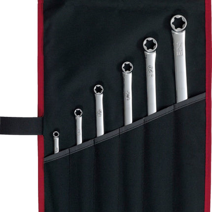 KS TOOLS CHROMEplus Torx-E-Doppel-Ringschlüssel, 6-tlgXL ( 518.0930 ) - Toolbrothers
