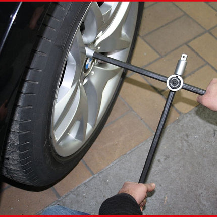 KS TOOLS Rad-Kreuzschlüssel mit Gleitgelenk für PKW, 1/2"x17x19x21mm ( 518.1154 ) - Toolbrothers