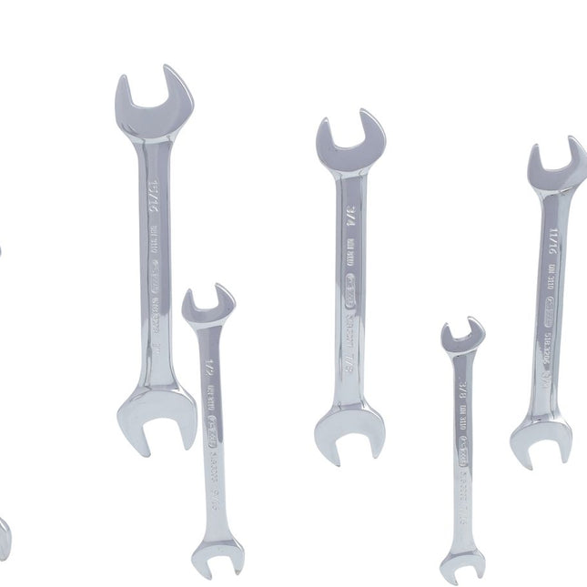 KS TOOLS CHROMEplus Doppel-Maulschlüssel-Satz, 8-tlg ( 518.3200 ) - Toolbrothers