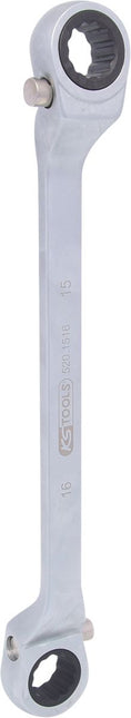 KS TOOLS Ratschenringschlüssel, umschaltbar, 15x16mm ( 520.1516 ) - Toolbrothers