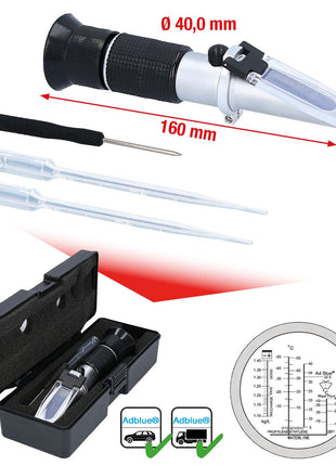 KS TOOLS Refraktometer - optisches Prüfgerät für Batterieflüssigkeit, Frostschutzmittel und AdBlue®-Zusätze ( 550.1285 ) - Toolbrothers