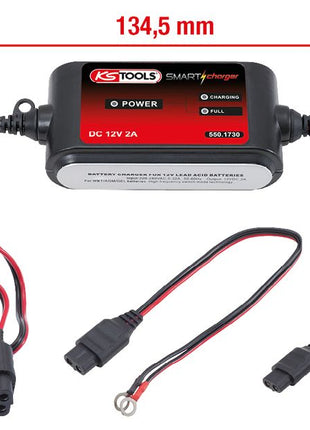 KS TOOLS 12V SMARTcharger Hochfrequenz-Batterieladegerät 2A ( 550.1730 ) - Toolbrothers