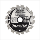 Makita Specialized Sägeblatt B-33532 mit 16 Zähnen CCC13616E 136 mm - Toolbrothers