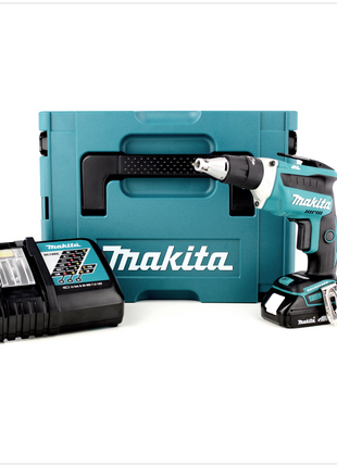 Makita DFS 452 RY1J Akku Schnellbauschrauber 18V Brushless + 1x Akku 1,5Ah + Ladegerät + Makpac - Toolbrothers