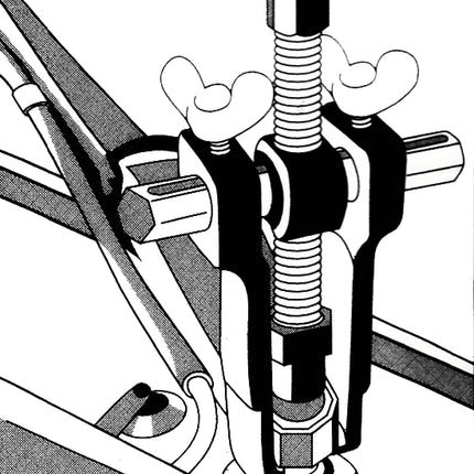 KS TOOLS Universal 2-Arm-Wischerarmabzieher-Satz, 6-tlg ( 700.1242 ) - Toolbrothers