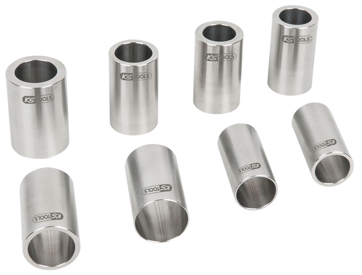 KS TOOLS Montagehülsen-Satz für Bremsen mit integriertem Radlager, 8-tlg ( 700.2320 ) - Toolbrothers