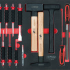 KS TOOLS SCS Feilen-, Meißel- und Hammer-Satz, 18-tlg in 1/1 Systemeinlage ( 711.0018 ) - Toolbrothers