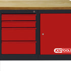 KS TOOLS Werkbank mit 4 Schubladen und 1 Tür, H840xB1200xT500mm ( 865.0006 ) - Toolbrothers
