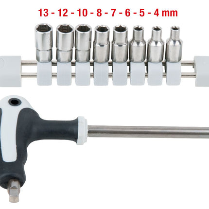 KS TOOLS EDELSTAHL Steckschlüssel-Satz, 9-tlg ( 910.2450 )