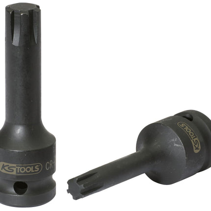 KS TOOLS 1/2" Kraft-Bit-Stecknuss für RIBE-Schrauben, M12 ( 911.0941 ) - Toolbrothers