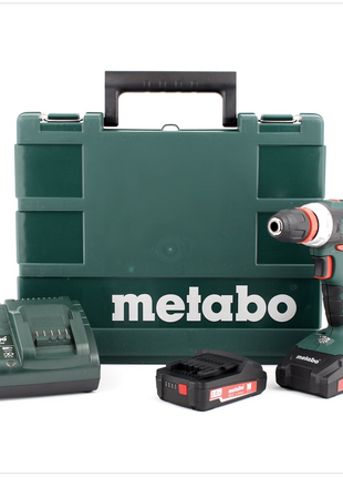 Metabo BS 18 Quick Akku Bohrschrauber 18V 48Nm + 2x Akku 2,0Ah + Ladegerät + Koffer ( 602217500 ) - Toolbrothers