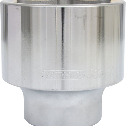 KS TOOLS 1" Sechskant-Stecknuss, kurz, 80mm ( 911.1080 ) - Toolbrothers