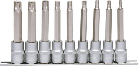 KS TOOLS 1/2" Bit-Stecknuss RIBE-Satz, 9-tlg, M5-M14 ( 911.1335 )