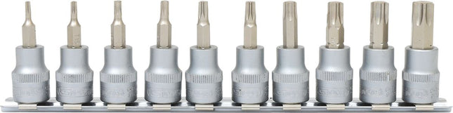 KS TOOLS 3/8" Bit-Stecknuss-Satz Torx, 10-tlg, T10-T55 ( 911.3935 ) - Toolbrothers