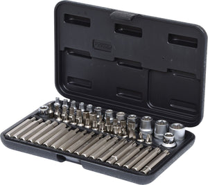 KS TOOLS 1/4"+3/8"+1/2" Torx-Steckschlüssel- und Bit-Satz, 57-tlg ( 911.4305 )