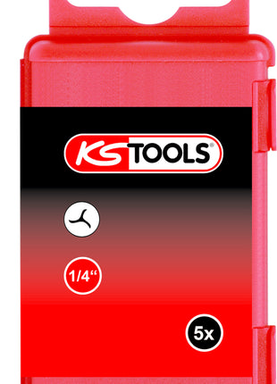 KS TOOLS 1/4" Bit TRIWING, 75mm, #6, 5er Pack ( 911.7720 ) - Toolbrothers