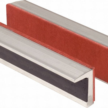 KS TOOLS Alu-Schraubstock-Schonbacken,Gummibesatz,160mm ( 914.0093 ) - Toolbrothers