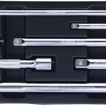 KS TOOLS CHROMEplus Verlängerungs-Satz mit Verriegelung, 9-tlg ( 918.0007 ) - Toolbrothers