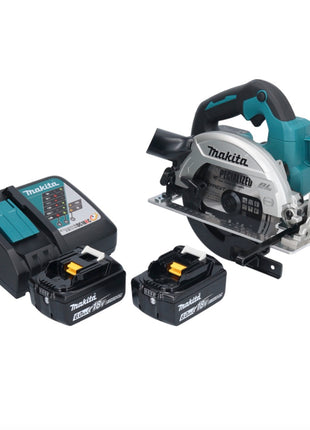 Makita DHS 661 RGU Akku Handkreissäge 18 V 165 mm Brushless + 2x 6,0 Ah Akku + Ladegerät - Toolbrothers