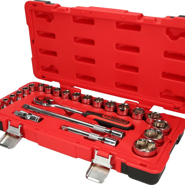 KS TOOLS 1/2" CHROMEplus Steckschlüssel-Satz, 24-tlg ( 958.0624 ) - Toolbrothers