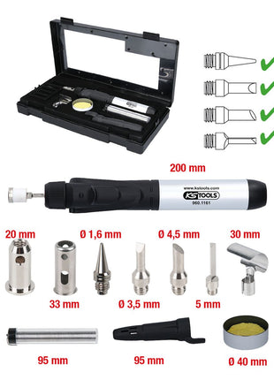 KS TOOLS Mikro-Löt-Satz, 11-tlg ( 960.1160 ) - Toolbrothers