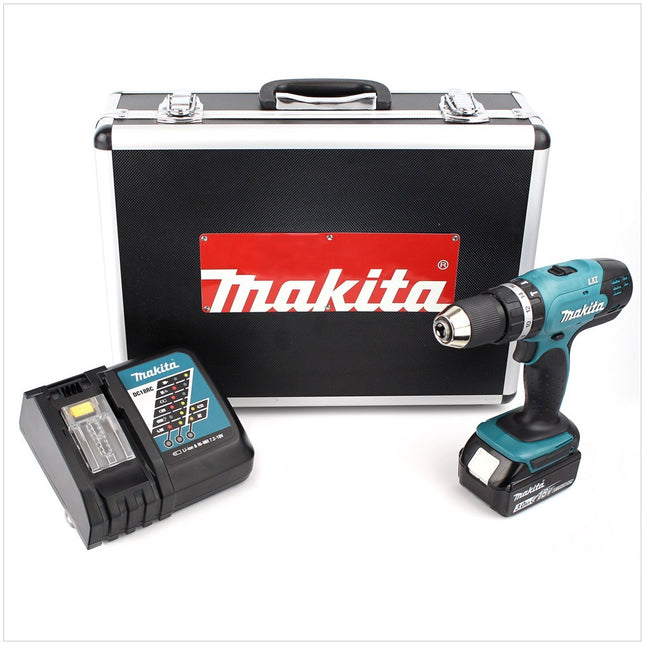 Makita DHP 453 Akku Schlagbohrschrauber 18 V 42Nm im Alu Koffer + 1x 3 Ah Akku + Ladegerät - Toolbrothers