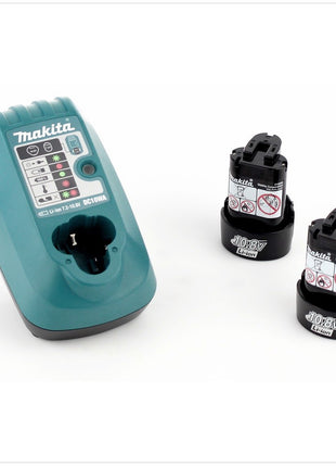 Makita JV 100 DWE 10,8 V Akku Stichsäge mit 2x 1,3 Ah Akku, Ladegerät im Kunststoffkoffer - Toolbrothers