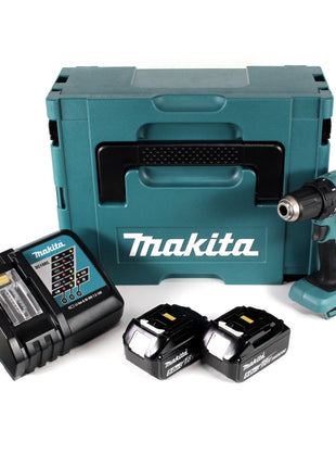 Makita DDF 459 RTJ 18 V Li-Ion Akku Bohrschrauber im Makpac + 2x 5,0 Ah Akku + Ladegerät - Toolbrothers