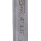 KS TOOLS EDELSTAHL Ringmaulschlüssel, 17mm, abgewinkelt ( 964.0117 ) - Toolbrothers