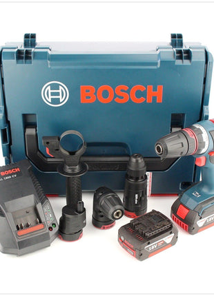 Bosch GSR 18 V-EC FC2 Akku Bohrschrauber in L-Boxx mit AL 1860 CV Ladegerät und 2x GBA  4 Ah Akku - Toolbrothers