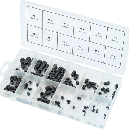 KS TOOLS Sortiment Madenschrauben, metrisch, 160-tlg ( 970.0400 ) - Toolbrothers