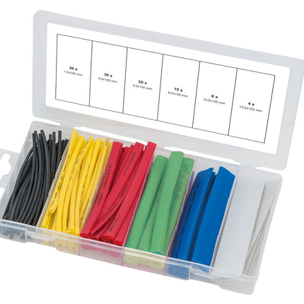 KS TOOLS Sortiment Schrumpfschläuche, farbig, 100-tlg ( 970.0540 ) - Toolbrothers