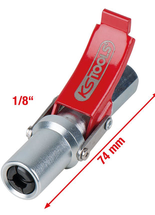 KS TOOLS Quick-Lock Schnellkupplung für Fettpressen, 1/8"  ( 980.1108 ) - Toolbrothers