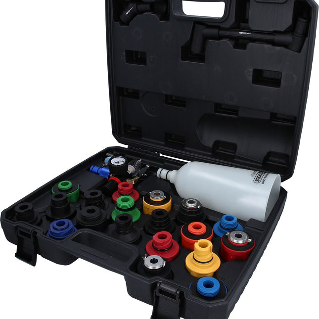 KS TOOLS MASTER Öl-Einfülltrichter-Satz mit drehbarem Winkelarm, 24-tlg ( 150.9130 ) - Toolbrothers