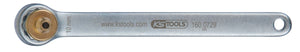 KS TOOLS Bremsen-Entlüftungsschlüssel, extra kurz, 10 mm, gold ( 160.0729 )