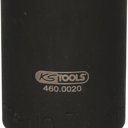 KS TOOLS 3/4" Achsmuttern-Schlüssel, 6-kant, lang, 34mm ( 460.0020 ) - Toolbrothers