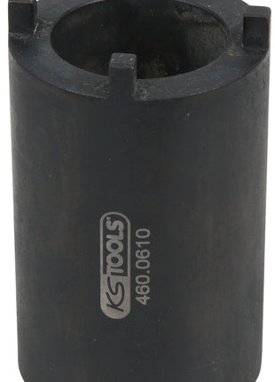 KS TOOLS 1/2" DAF Nutmuttern-Schlüssel für Lenkgestänge-Befestigung mit 4 Zapfen, 52 mm ( 460.0610 ) - Toolbrothers