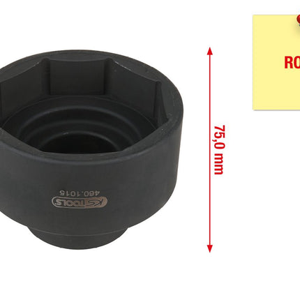 KS TOOLS Achsmuttern-Schlüssel für ROR, 83mm ( 460.1015 )