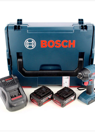 Bosch GDR 18 V-LI 18 V Akku Drehschlagschrauber in L-Boxx, Schnellladegerät und 2x GBA 6 Ah Akku - Toolbrothers