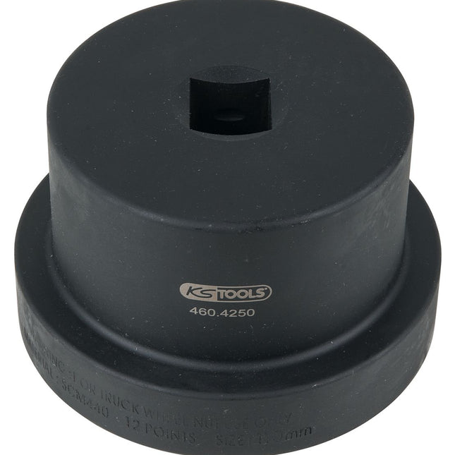 KS TOOLS 1" Achsmuttern-Schlüssel mit Führungsbund, 12-kant, 110 mm ( 460.4250 ) - Toolbrothers