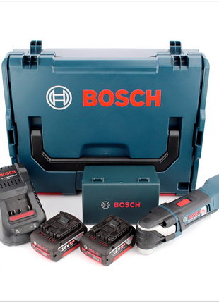 Bosch GOP 18 V-EC Professional Akku Multi Cutter in L-Boxx mit GAL 1880 Ladegerät und 2x GBA 6 Ah Akku und 20 tlg. Zubehör-Set - Toolbrothers