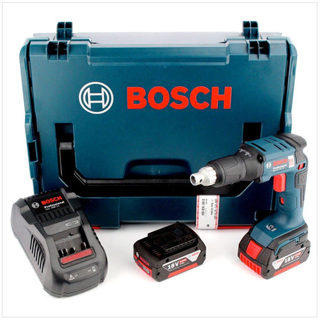 Bosch GSR 18 V-EC TE Akku Trockenbauschrauber 18V 25Nm Brushless + 2x Akku 6,0Ah + Ladegerät + L-Boxx - Toolbrothers