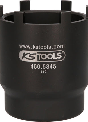 KS TOOLS 1" Nutmuttern-Schlüssel mit 6 Zapfen für Mercedes und MAN, Ø 77/84 mm ( 460.5345 ) - Toolbrothers