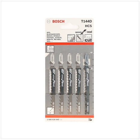 Bosch T 144 D Stichsägeblätter Speed for Wood 5 Stk. 100 mm ( 2608630040 ) - Toolbrothers