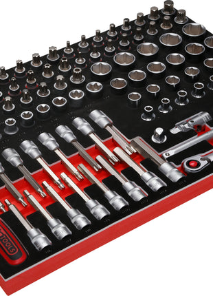 KS TOOLS 1/2'' Steckschlüssel-Satz in Schaumstoffeinlage, 95-tlg ( 811.0095 )